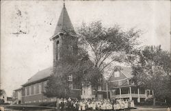 Exterior View of St. Joseph's Roman Catholic Church Downers Grove, IL Postcard Postcard Postcard