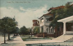 View along Hyde Park Postcard