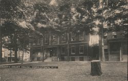 Exterior View of the County Court House Postcard