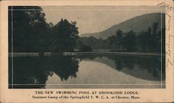 The New Swimming Pool at Brookside Lodge, Summer Camp of the Springfield Y.M.C.A at Chester, Massachusetts Postcard Postcard Postcard