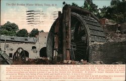 The Old Burden Water Wheel Troy, NY Postcard Postcard Postcard
