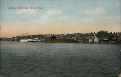 View of Town from the Waterfront Postcard