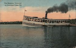 The Steamer "Iroquois" on Conneaut Lake, Pennsylvania Postcard Postcard Postcard