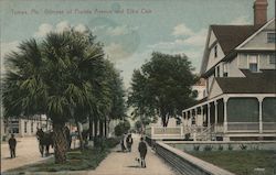 Glimpse of Florida Avenue and Elks' Club Tampa, FL Postcard Postcard Postcard