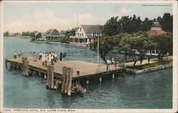 Exterior View of Forster's Hotel Postcard
