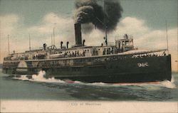 City of Mackinac Steamers Postcard Postcard Postcard