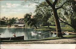 Boating in Lincoln Park Chicago, IL Postcard Postcard Postcard