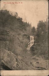 View of Silver Cascade New River, WV Postcard Postcard Postcard