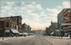 Huron Avenue South from Butler Street Postcard