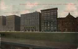 Michigan Avenue, Looking South From Van Huren Street Postcard