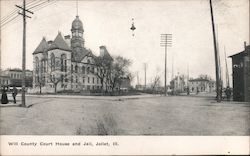 Will County Court House and Jail Postcard