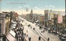 Eighth Street Looking East Roadside Postcard Postcard Postcard