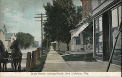 Main Street Looking South Postcard