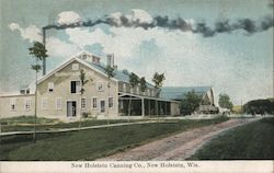 Exterior View of New Holstein Canning Co. Wisconsin Postcard Postcard Postcard