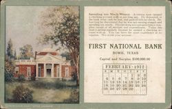 First National Bank Postcard