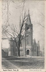 Baptist Church Paris, IL Postcard Postcard Postcard