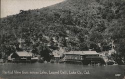 Partial View from Across Lake, Laurel Dell Postcard