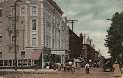 Pine Street looking North Williamsport, PA Postcard Postcard Postcard