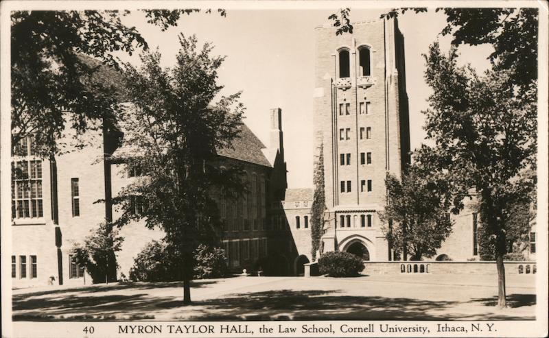 The Law School, Cornell University - Myron Taylor Hall Ithaca New York