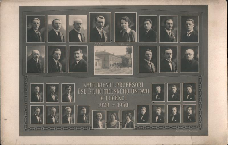 Graduate students professors Lucence Slovakia Eastern Europe