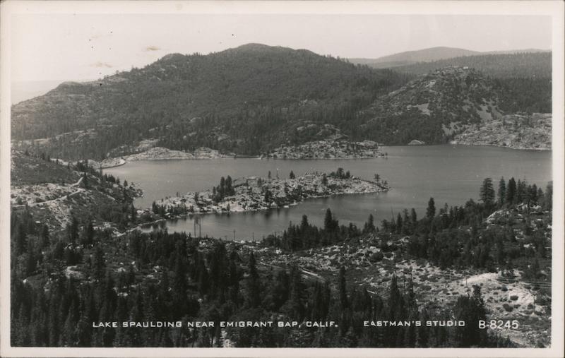 Aerial View of Lake Spaulding Nevada City California