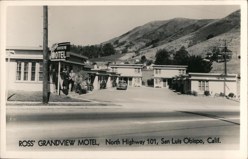 Ross' Grandview Motel, North Highway 101, San Luis Obispo, Calif. California