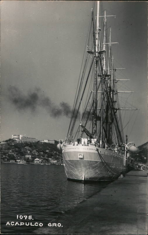 Sailing Ship in harbor Acapulco Mexico
