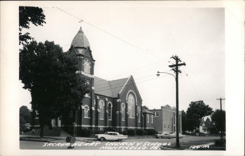 Sacred Heart Church & School Monticello Iowa