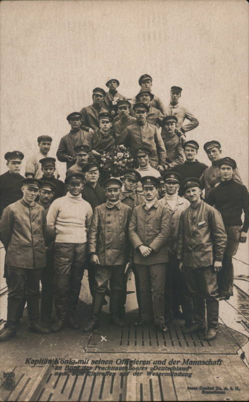 German submarine Deutschland Captain Paul König World War I