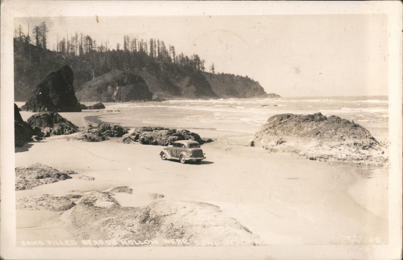 Sand filled Beards Hollow Long Beach Washington