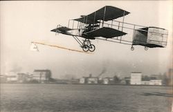 Henri Farman in Biplane Aircraft Original Photograph Original Photograph Original Photograph