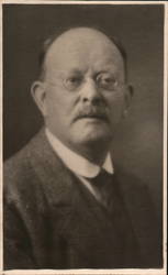 Portrait of a Man with Eyeglasses and Mustache Photograph