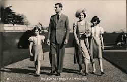 The Royal Family at Windsor Postcard