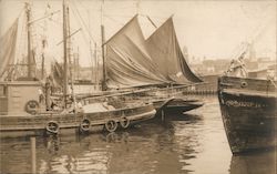 Boats in port Postcard