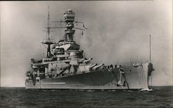 British Battleship HMS Repulse World War II Postcard Postcard Postcard