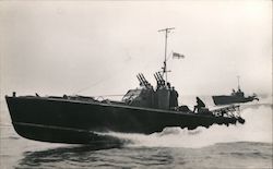 Motor Torpedo Boats of the British Navy Postcard