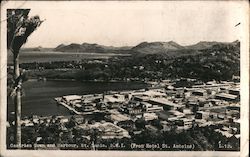 Castries Town and Harbour St. Lucia Caribbean Islands Postcard Postcard Postcard