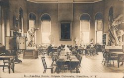 Reading Room, Colgate University, Hamilton, N.Y. New York Postcard Postcard Postcard
