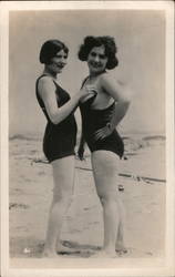 Women in bathing suits Postcard