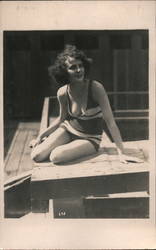 Woman in swimsuit Swimsuits & Pinup Postcard Postcard Postcard