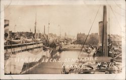 Harbor Locks Postcard