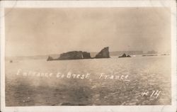 Entrance to Brest France Postcard