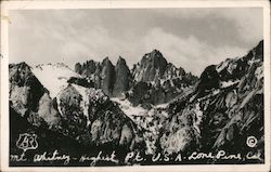 Mt. Whitney - Highest Point in US Lone Pine, CA Postcard Postcard Postcard