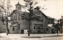 Exterior View of the Grade School (Formerly the High School) Postcard