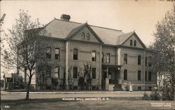 Masonic Hall University of North Dakota Postcard