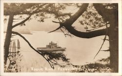 Rogue River Ferry, Wedderburn, Oregon F.I. Jones Postcard Postcard Postcard
