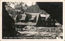 Oregon Caves Chateau seen from the Cave Entrance Postcard