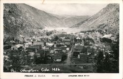 Aerial View of the City 1926 Georgetown, CO Frank J. Duca Postcard Postcard Postcard