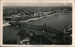 Liberty Bridge and Budapest Skyline Hungary Postcard Postcard Postcard