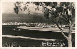 View of San Diego Bay and City from Point Loma California Postcard Postcard Postcard